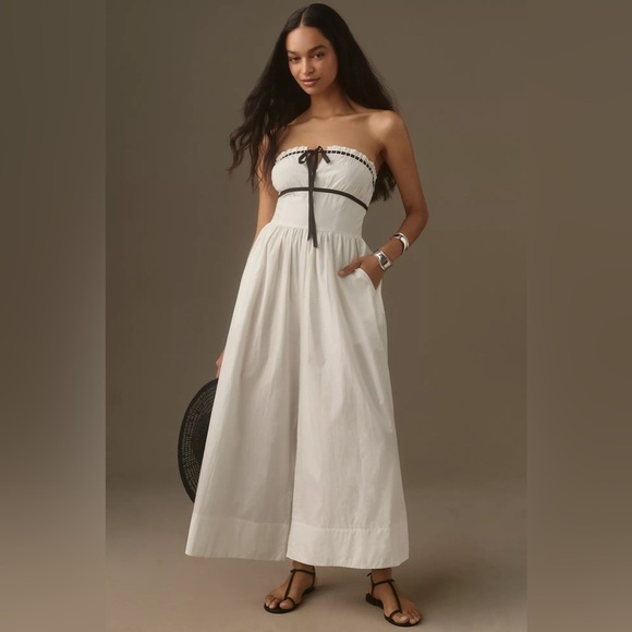 NWT Maeve Bustier Strapless Jumpsuit - Picture 1 of 4